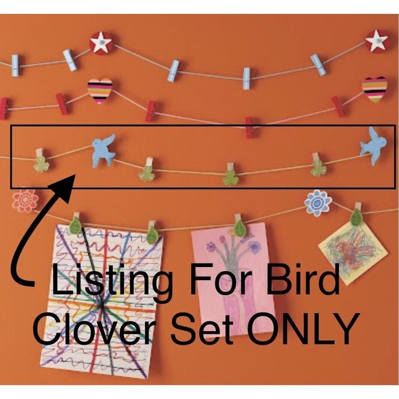 Land Nod Art Photo Clip Crate Barrel Kid Shamrock 72" String Masterpiece Hanging - Picture 2 of 5